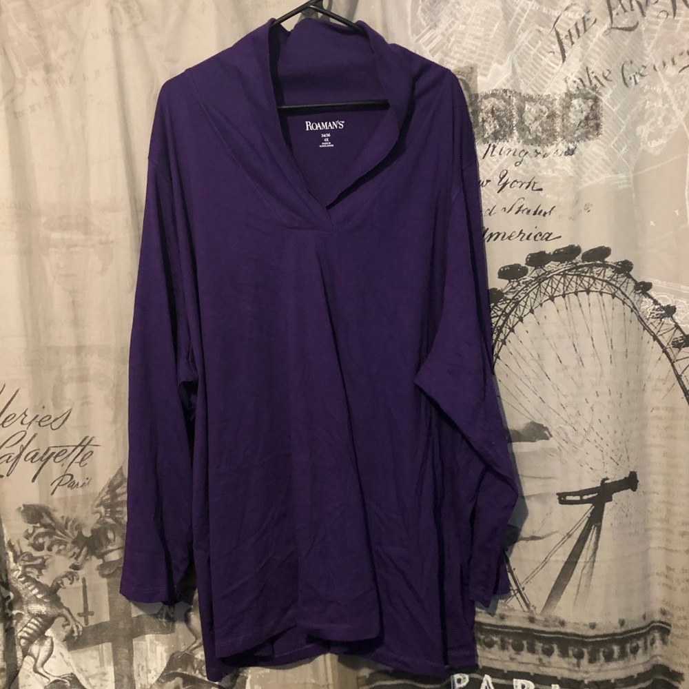 Roaman’s 5x Purple Shirt